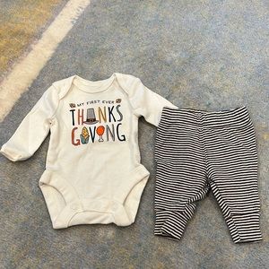 Preemie thanksgiving Turkey newborn baby outfit carter’s